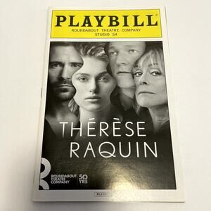 Therese Raquin Playbill Broadway Studio 54 Keira Knightley Matt Ryan